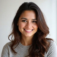 Portrait of Anya Sharma, a woman with an energetic and inspiring smile.