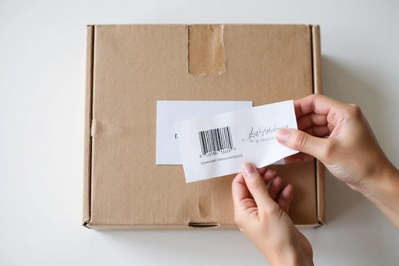 Return package with a label